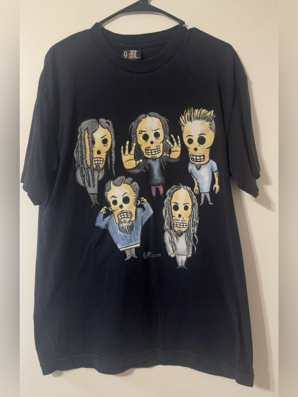 Vintage El Dia De Los Korn Giant 2000 OG Merch Band Graphic T Shirt Boxy Fit